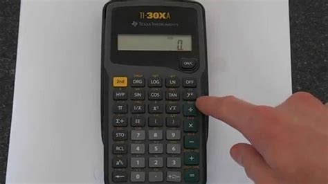 Ti 30xa exponents - If your exponent is negative, press the (-) key before entering the number. Don't use the * key or ^ or enter a 10. If you have a Casio or Sharp calculator, the button actually says EXP on it so you don't need to do 2 & 3 above. For the TI-30Xa you don’t need to press the 2nd key – just look for the EE button above the 7. 